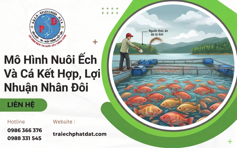 Mô hình nuôi cá điêu hồng kết hợp với nuôi ếch đang được nhiều bà con quan tâm